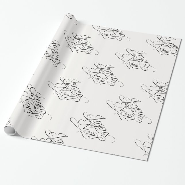Cadeau Papier de Christmas_Joyeux Noel_Wrapping (Déroulé)