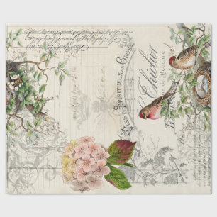 Cadeau Papier de Decoupage 60lb d'oiseau d'éphémères
