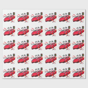 Cadeau Papier de fête personnalisé "Beep Beep" Voiture de