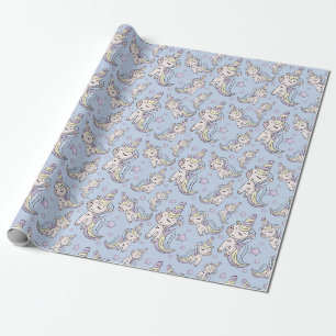 Cadeau Papier de Motif de gribouillage Unicorne