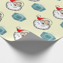 Papier de Noël du Père Noël et d'enveloppement