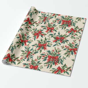 Cadeau Papier de Noël traditionnel/classique