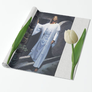 Cadeau Papier de papier de papier d'enveloppement Jésus-C