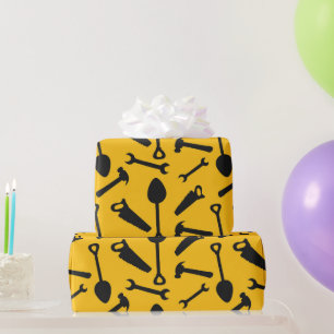 Cadeau Papier de partie de motif d'outil de construction