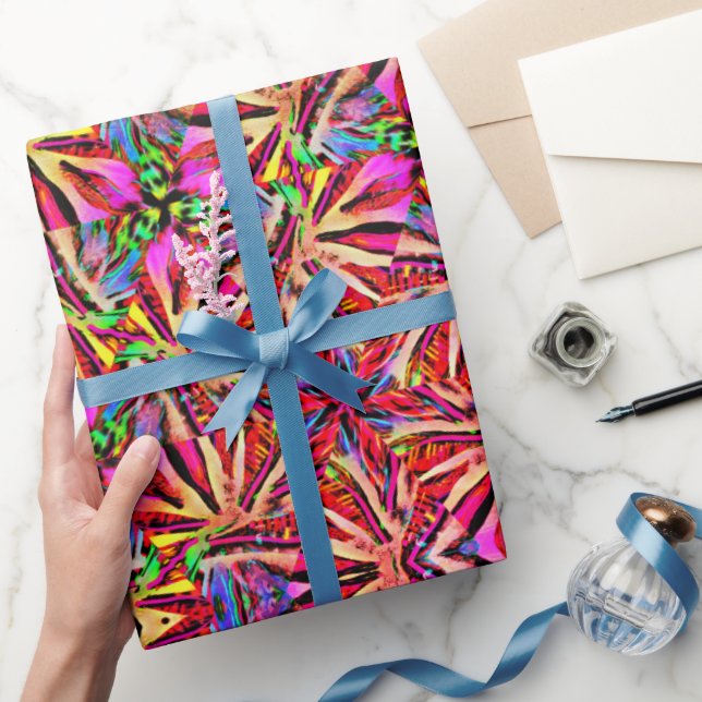Cadeau Papier de recouvrement d'Angles de néon 3D (Cadeaux)