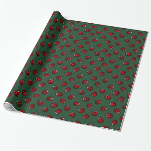 Cadeau Papier de recouvrement de la coccinelle usée Ladyb