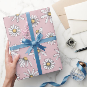 Cadeau Papier de recouvrement de la marmite - rose