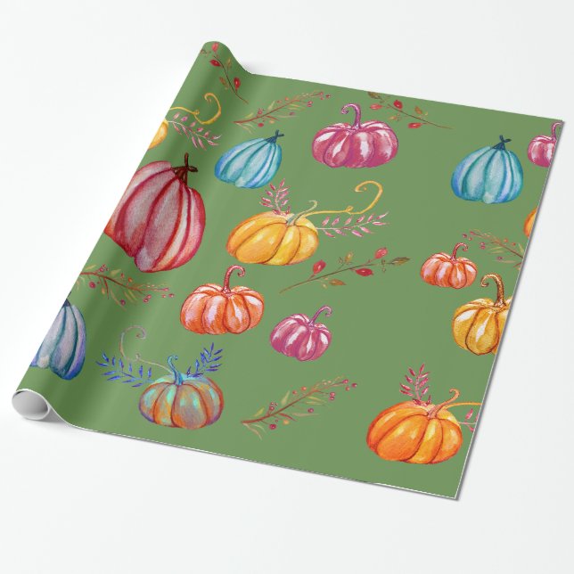 Cadeau Papier de recouvrement rustique coloré (Déroulé)