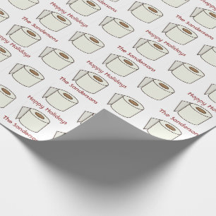 Cadeau Papier de toilette Funny personnalisé Joyeuses f