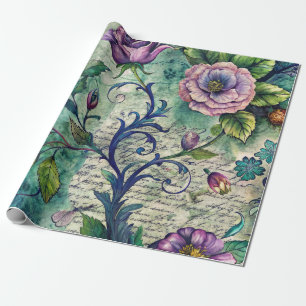 Cadeau Papier découpage pour meubles à motif floral conti