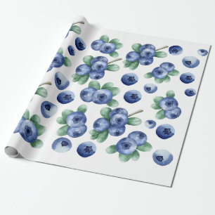 Cadeau papier d'écrêtage de bleuets