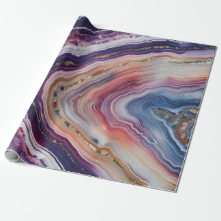 Cadeau Papier d'emballage 3 D Agate