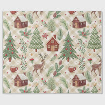 Papier d'emballage à carreaux esthétique pour les