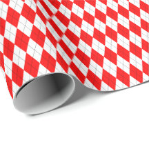 Papier d'emballage à carreaux rouge et blanc