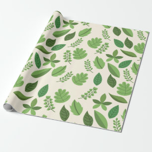 Cadeau Papier d'emballage à feuille naturelle