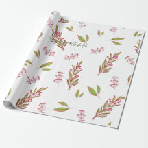 Papier d'emballage à fleurs sauvages conçu