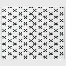 Papier d'emballage à marque X noir et blanc