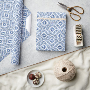 Cadeau Papier d'emballage à motif de broderie palestinien