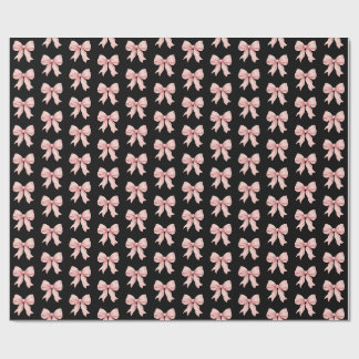 Cadeau Papier d'emballage à motif de ruban rose Coquette