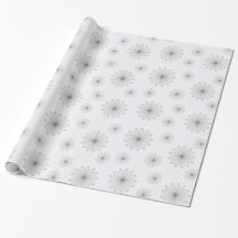 Papier d'emballage à motif floral éthéré