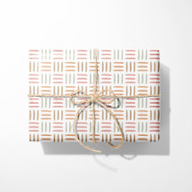 Papier d'emballage à motif géométrique rose lignes