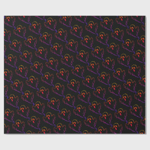 Cadeau Papier d'emballage à motif Halloween effrayant