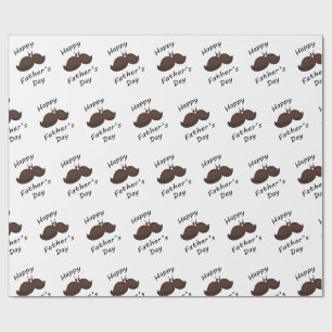 Cadeau Papier d'emballage à moustache de dessin animé drô