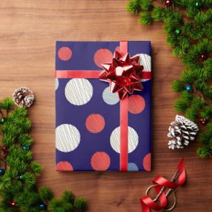 Cadeau Papier d'emballage à pois élégant et moderne