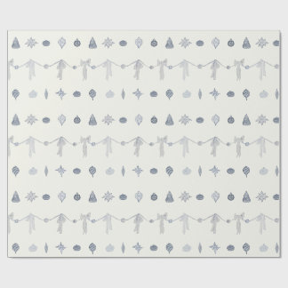 Cadeau Papier d'emballage à rayures d'ornement de Noël no