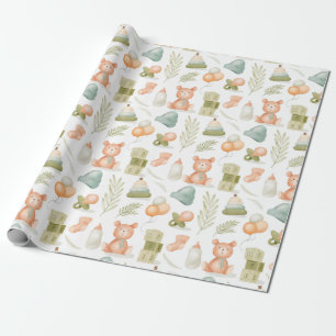 Cadeau Papier d'emballage à thème pour bébé