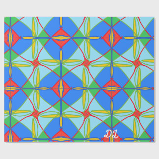 Cadeau Papier d'emballage abstrait à motif unique