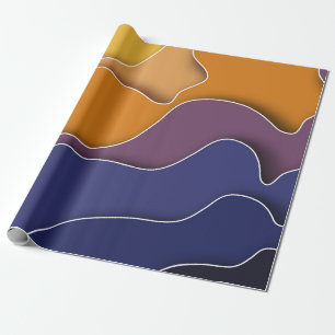 Cadeau papier d'emballage abstrait automne