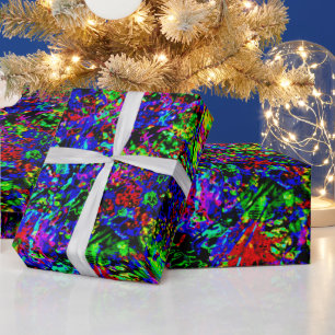 Cadeau Papier d'emballage abstrait explosif, Explosion lu