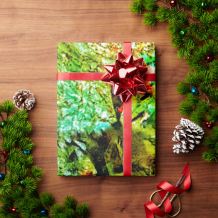 Cadeau Papier d'emballage abstrait jaune Calme, Ensoleill