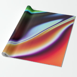 Cadeau papier d'emballage abstrait liquide