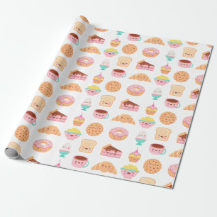 Cadeau Papier d'emballage alimentaire Kawaii