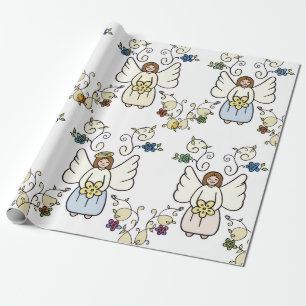 Cadeau Papier d'emballage Ange Gardien 