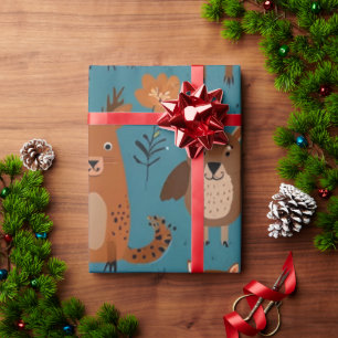 Cadeau Papier d'emballage Animaux Adorables