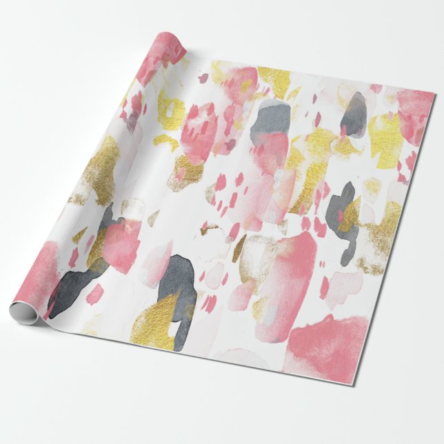 Cadeau Papier d'emballage aquarelle Av-ant Garde (Déroulé)