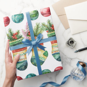 Cadeau Papier d'emballage aquarelle moderne