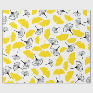 Cadeau Papier d'emballage artistique élégant Ginkgo Bilob