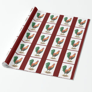 Cadeau Papier d'emballage au coq