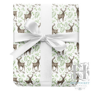 Cadeau Papier d'emballage au Wapiti