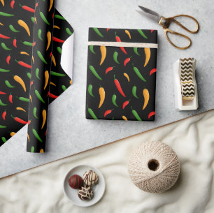 Cadeau Papier d'emballage aux piments forts