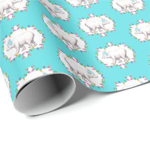 Cadeau Papier d'emballage avec des ours polaires en chape