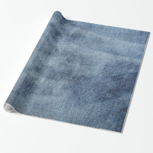 Cadeau Papier d'emballage avec les blues-jean naturelles,