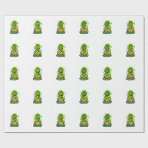 Cadeau Papier d'emballage Bambou Chanceux Emballage Cadea