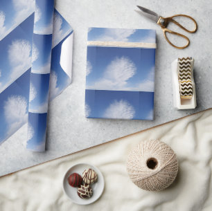 Cadeau Papier d'emballage Beaux Nuages