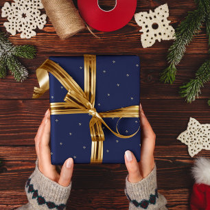 Cadeau Papier d'emballage bleu élégant d'enveloppe de