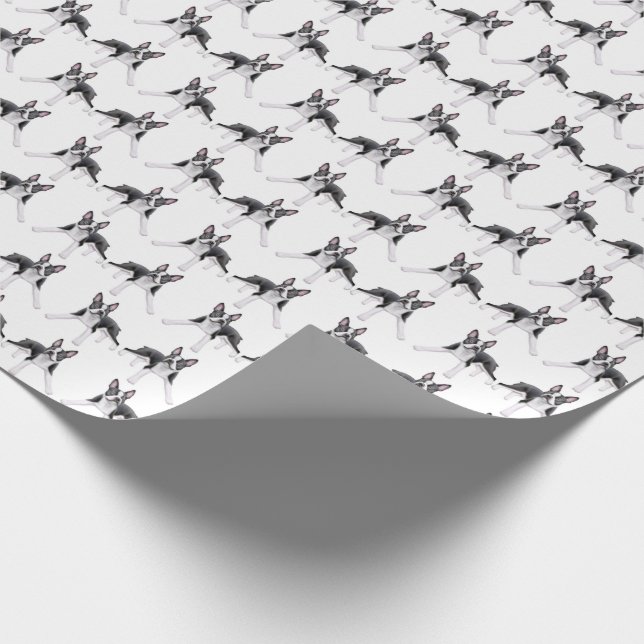 Cadeau Papier d'emballage Boston Terrier de chiens (Coin)